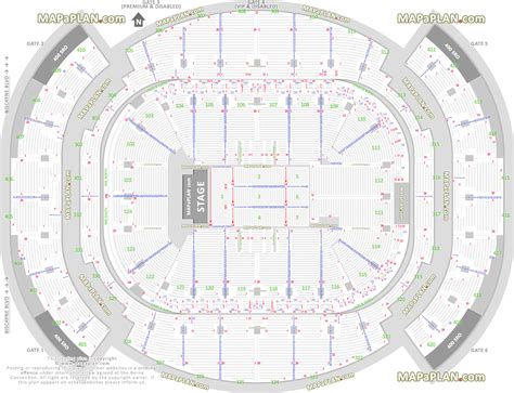 Miami Kaseya Center Arena Seating Chart Detailed Seat And Row Numbers