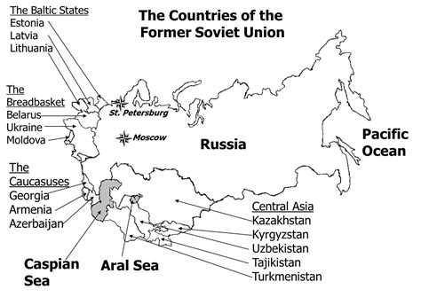 Ussr Countries Map Map Of Ussr Countries Eastern Europe Europe