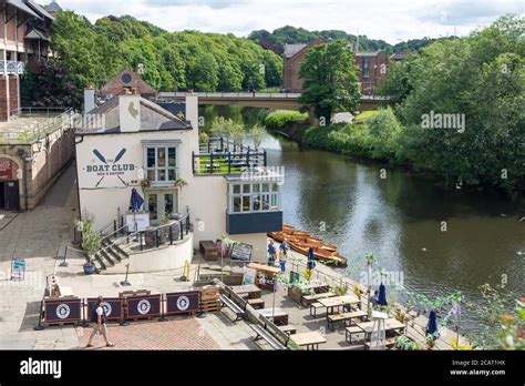 The Boat Club And River Wear From Elvet Bridge Durham County Durham