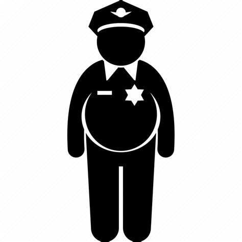 cop fat lousy officer police policeman useless icon download on iconfinder