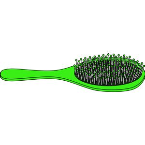 Brushing hair stock photos and images. Bright Green Hairbrush clipart, cliparts of Bright Green ...