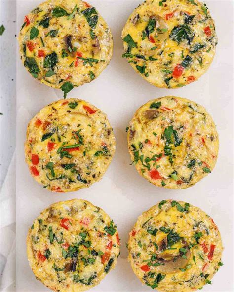 Spinach Mushroom Egg Muffins Clean Food Crush