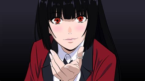 Обои на рабочий стол Yumeko Jabami Юмэко Джабами из аниме Kakegurui