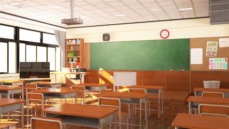 Japanese Classroom Model 3d In Lobi 3dexport