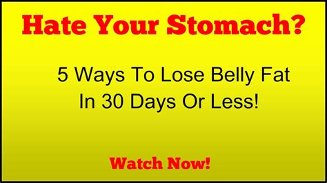 We did not find results for: 5 Ways To Lose Belly Fat In 30 Days Or Less! - YouTube