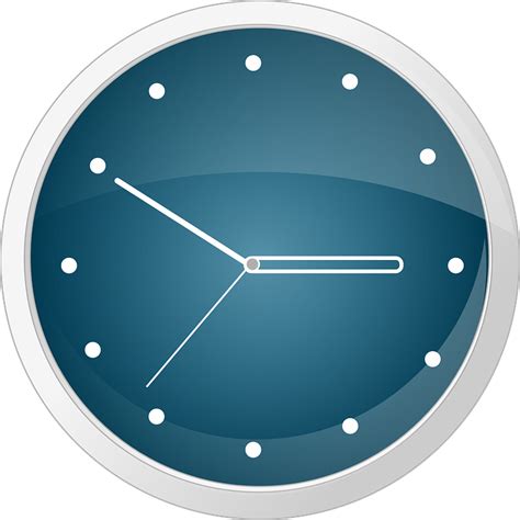 Blue Clock Clip Art At Clkercom Vector Online Clipart Clock Icon Images