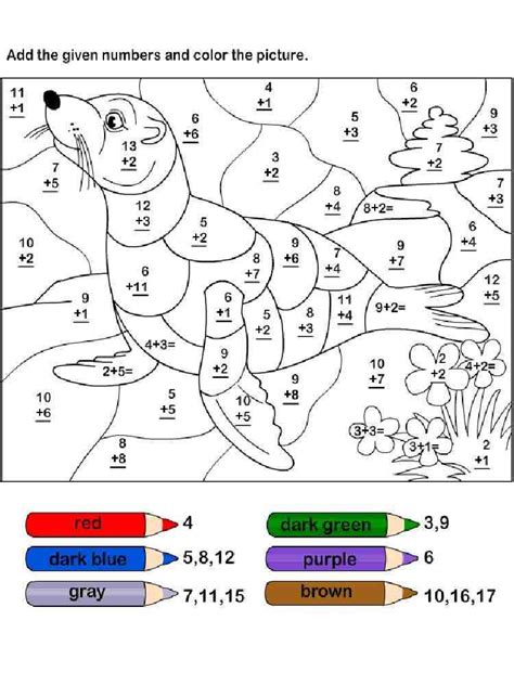 Addition coloring pages. Free Printable Addition coloring pages.