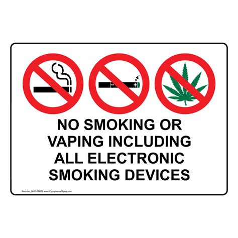 No Smoking No Smoking Sign No Smoking Or Vaping Including All