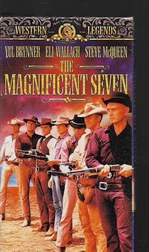 The Magnificent Seven Yul Brynner Steve Mcqueen Eli Wallach Western Vhs
