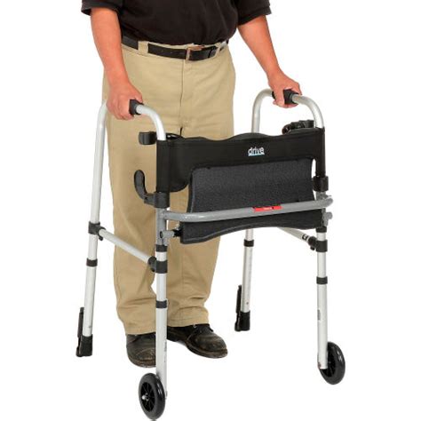 Drive Medical 10233 Clever Lite Ls Rollator Walker With Seat And Push