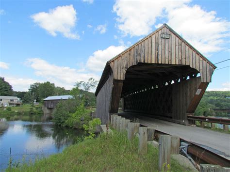Vermont Covered Bridge 45 14 02 Willard Windson County Travel