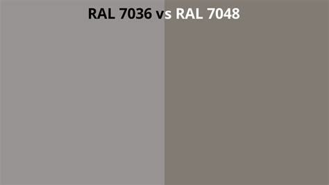 RAL 7036 Vs 7048 RAL Colour Chart UK