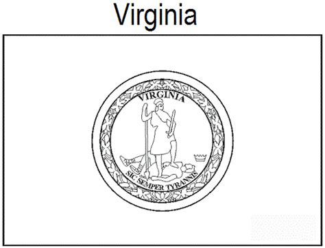 The coloring pages and clip art are all free and available to print, save, and download. Geography Blog: Virginia Flag Coloring Page