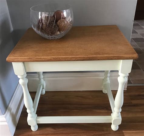Upcycled Side Table In Frenchic Chalk Etsy