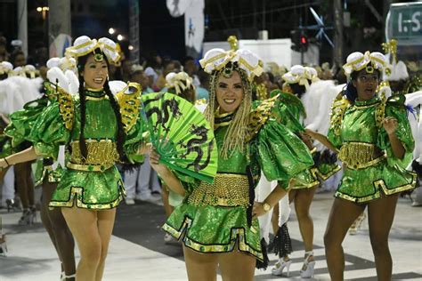 Samba Schools Parade Carnival 2018 Editorial Photo Image Of World