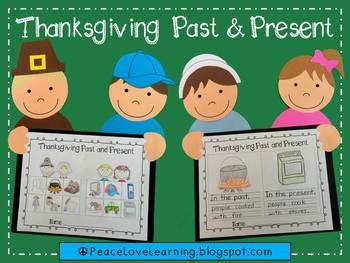 The spice of the ginger pairs lovely with the peach's sweet juices and adds an extra kick of zing to your tastebuds. Thanksgiving Past and Present Craftivity by D Conway | TpT