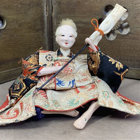 Extremely Super Rare Japanese Antique Hina Doll Made In Japan