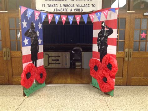 Veterans Day Hallway Decoration Oh My Gosh The Poppies Veterans