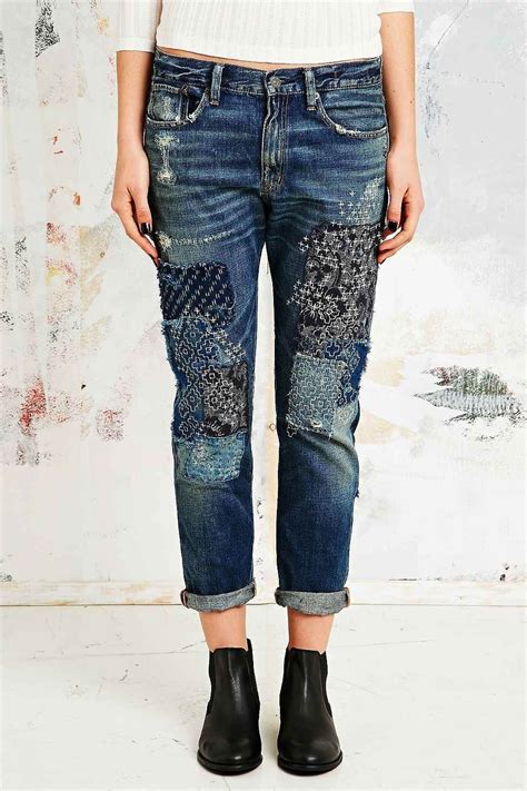 A Little Thread And Needle Embroidery On Jeans Back To 1972 Upcycle