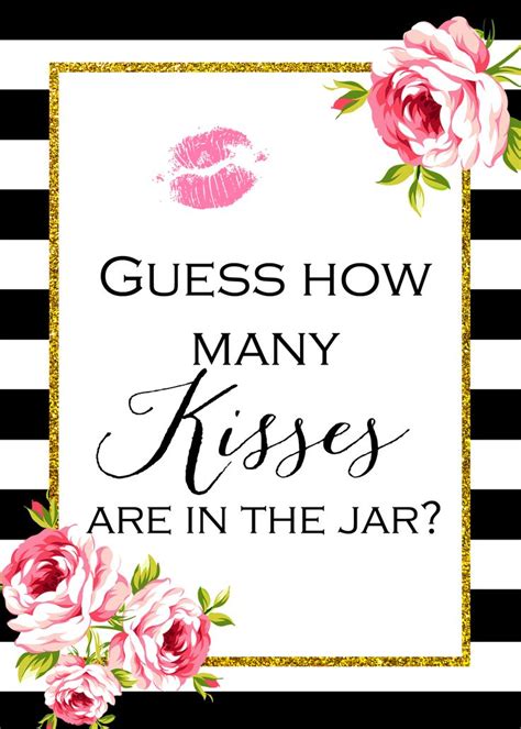 This leaves the 52 in the picture. free-floral-bridal-shower-game-activity-printable-how-many-kisses-are-in-the-jar.jpg 1,500×2,100 ...