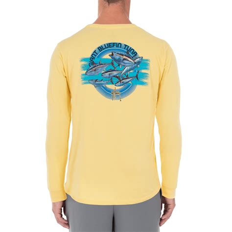 Guy Harvey Guy Harvey Mens Long Sleeve Pocket T Shirt