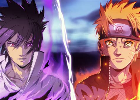 Naruto Poster By Anime Hd Displate Naruto Dan Sasuke Anime