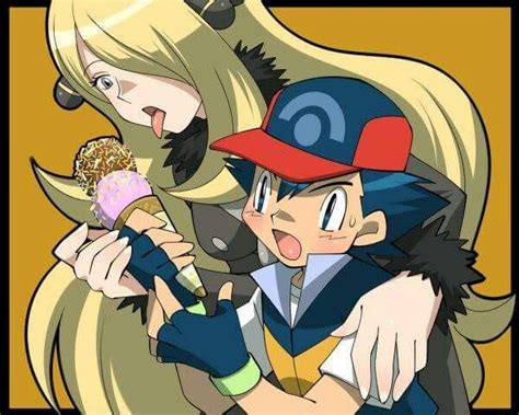 Ash Ketchum And Cynthia I Give Good Credit To Whoever Made This