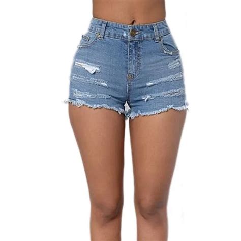 2017 nouveaux jeans d été shorts femmes taille haute denim sexy court shorts femme slim femmes