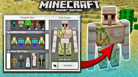 Download the skin that suits you best! How to turn INTO any MOB in Minecraft PE - 4D Mobs Skin Pack (Minecraft PE, Windows 10) - YouTube