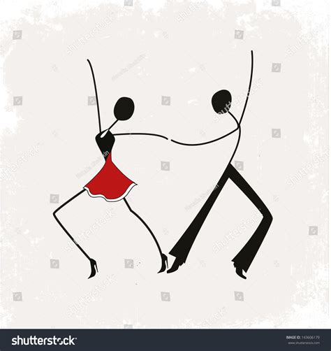 Dancing Couple Stock Vector Royalty Free 143606179 Shutterstock