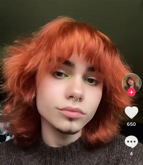 Alt Dark Orange Hair In 2022 Dark Orange Hair Orange Hair Hair Styles