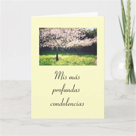 Spanishpesame Sympathy Card In 2020 Sympathy Cards