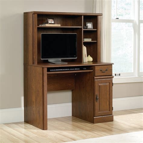 Sauder 418649 Orchard Hills Computer Desk With Hutch In Milled Cherry
