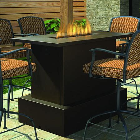 Modern bar height patio table with fire pit 4 party photo of my. Offering a contemporary design, the Firegear Key West Bar ...