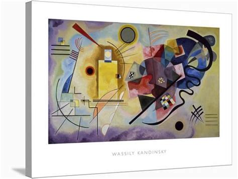 Yellow Red And Blue 1925 Stretched Canvas Print Wassily