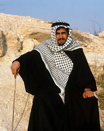 Israel Young Arab Dressed In Traditional Costume South West Of Jerusalem