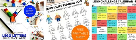 Lego Learning Pages Free Printables For Kids