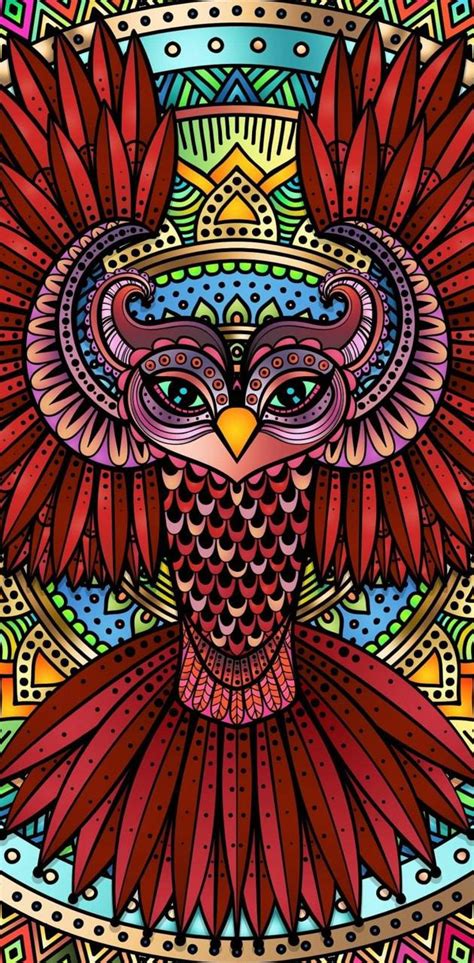 Trippy Owl Wallpapers Wallpaper Cave