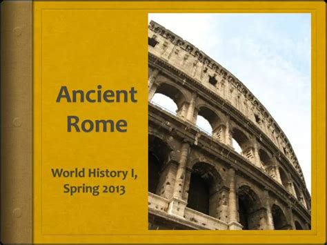Ppt Ancient Rome Powerpoint Presentation Free Download Id6147899