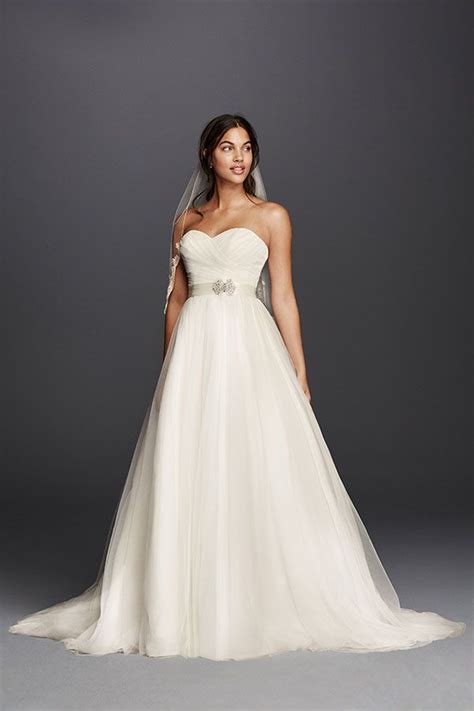 strapless sweetheart tulle wedding dress david s bridal davids bridal wedding dresses