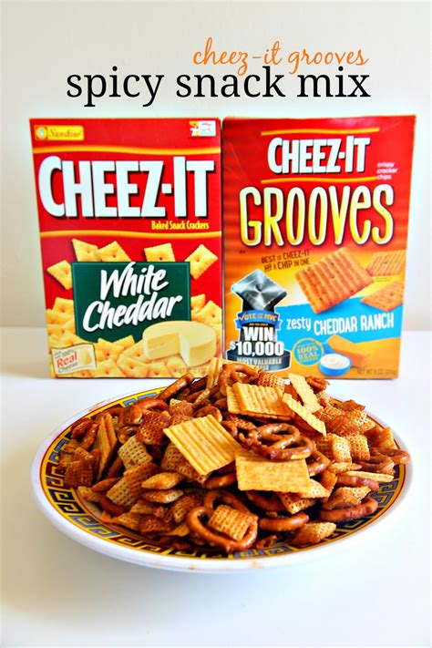 But do you know what the secret ingredient is? Cheez-It Spicy Snack Mix - Wallflour Girl