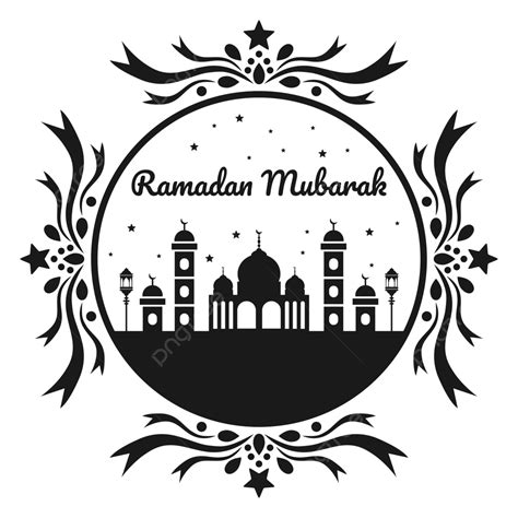 Eid Mubarak Mosque Vector Hd Images Ramadan Mubarak Design With