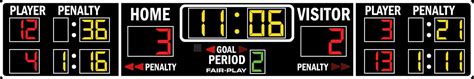 Hk 1655 4 Hockey Scoreboard Fair Play Scoreboards