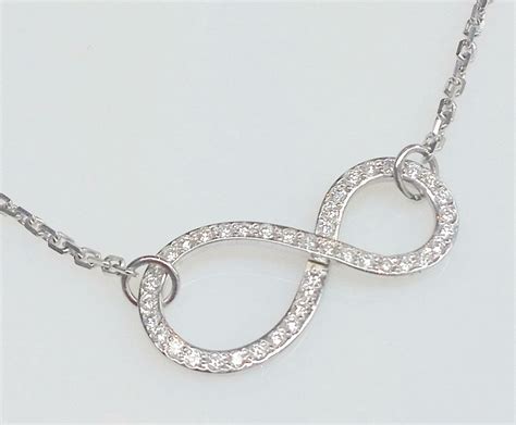 Tiffany Chain Infinity Diamond Necklace Keezing Kreations