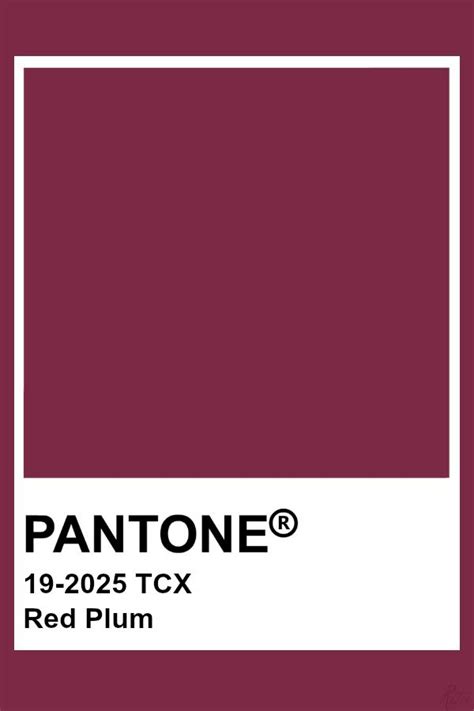 The Pantone Color Is Red Plum