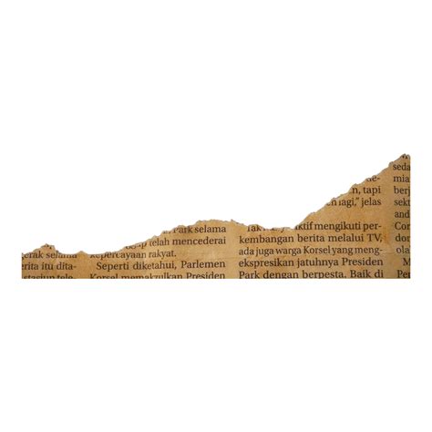 Decorative Ripped Newspaper Old 25351873 Png