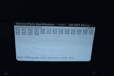 1990 Corvette Identification Numbers Corvette Action Center