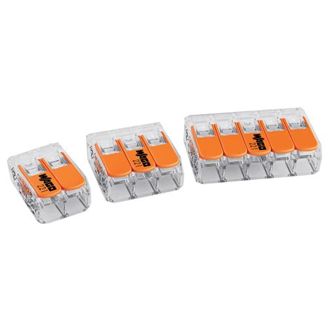Wago 221 Series Compact Connector Blocks With Levers 4mm Max Conductor