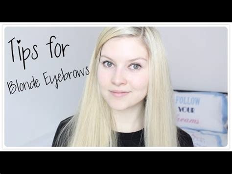 It's all about brows, and wearing them as bold in color and as full as possible. Blonde Eyebrows: Tips and Advice - YouTube