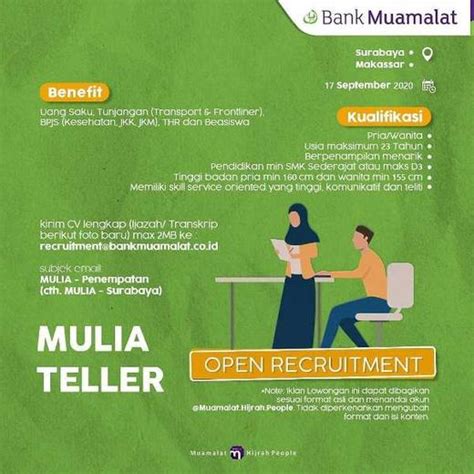 Inilah lowongan kerja driver terbaru di surabaya 2021. Lowongan Bank Muamalat Cabang Surabaya dan Makassar - Indah Pratiwi di Makassar, 7 Sep 2020 ...